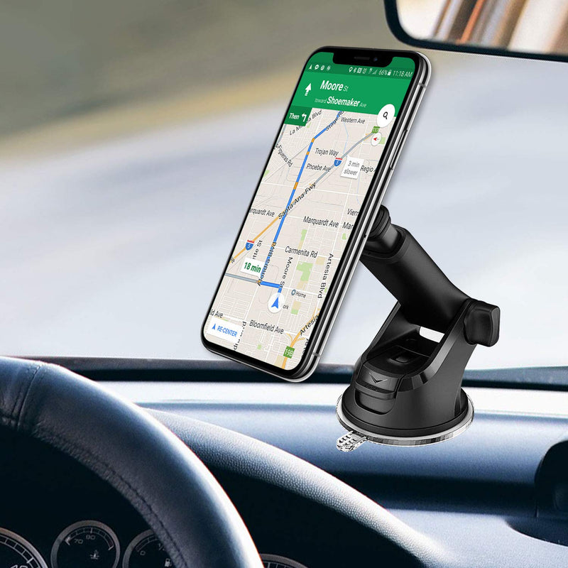  [AUSTRALIA] - Cellet Magnetic Car Phone Mount, Universal Dashboard & Windshield, Super Strong Suction Cup Car Phone Holder Adjustable Telescopic Long-Arm Compatible with iPhone Samsung Galaxy Google Pixel Moto