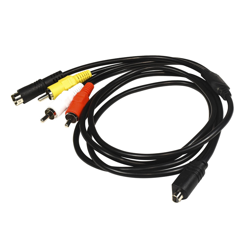  [AUSTRALIA] - HQRP AV Audio Video Cable Cord Compatible with Sony Handycam VMC-15FS DCR-HC28 DCR-HC38 DCR-HC48 DCR-HC52 HDR-CX7 HDR-FX7 HDR-HC5 HDR-HC7 DCR-HC62 DCR-HC96 DCR-SR200 DCR-SR200C Camcorder