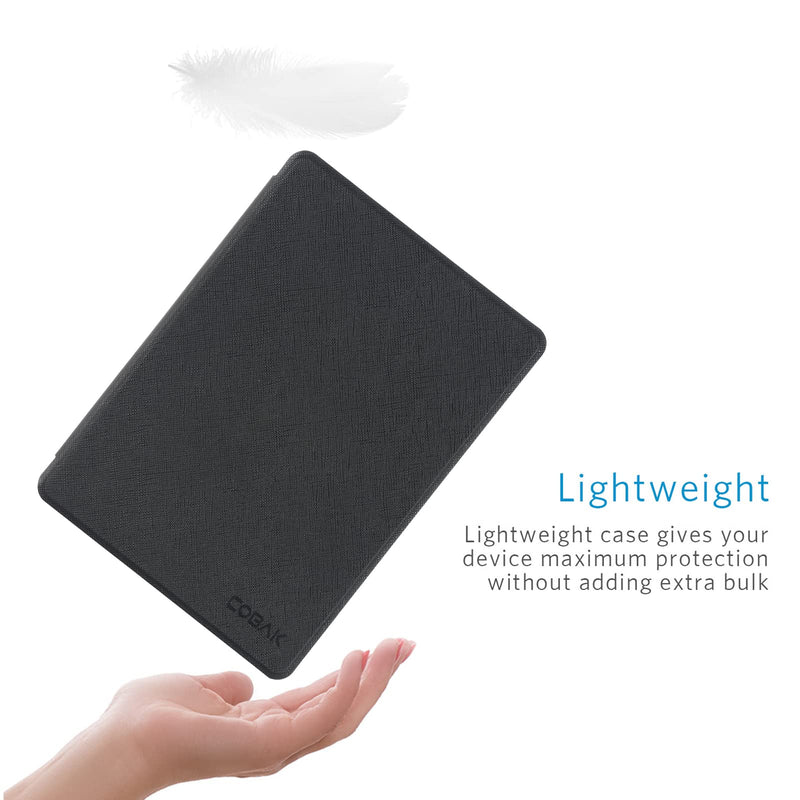  [AUSTRALIA] - CoBak Kindle Paperwhite Case - All New PU Leather Smart Cover with Auto Sleep Wake Feature for Kindle Paperwhite 11th Generation 6.8" and Signature Edition 2021 Released, Black