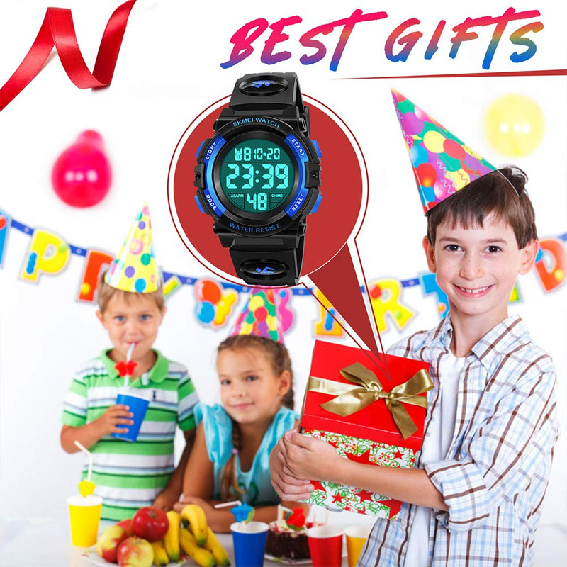 ATIMO LED 50M Waterproof Sports Digital Watch for Kids - Kids Gifts Blue - LeoForward Australia