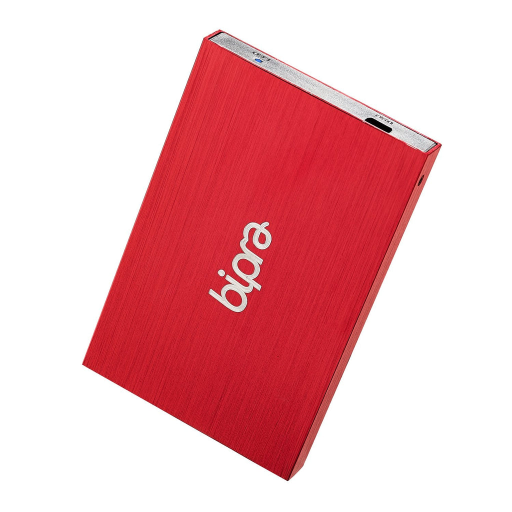  [AUSTRALIA] - BIPRA 500Gb 500 Gb 2.5 USB 2.0 External Pocket Slim Hard Drive - Red - Fat32 (500Gb)