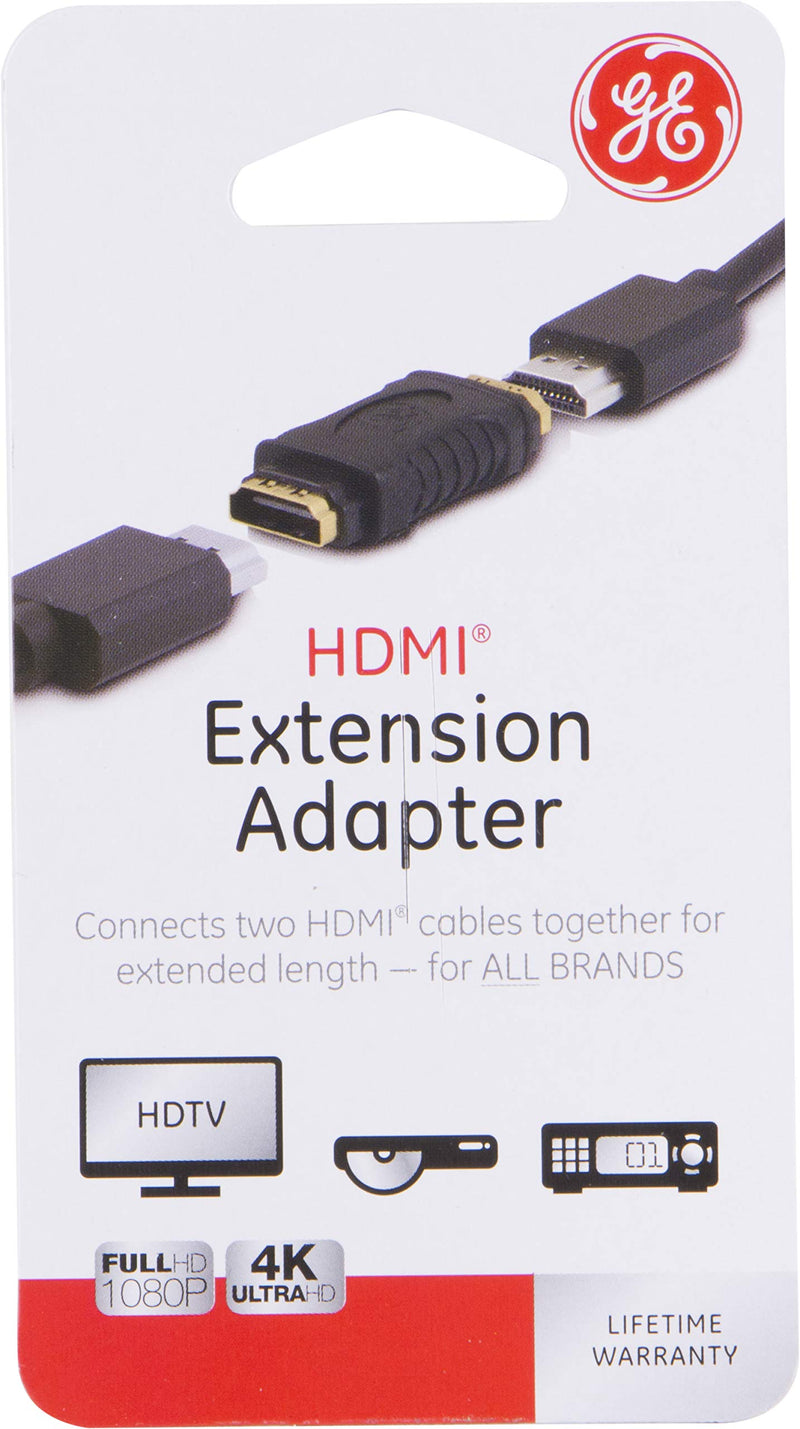 GE UltraPro HDMI Extension Adapter, 1080P Full HD, Extends Length of 2 HDMI Cables, Black, 33585 - LeoForward Australia