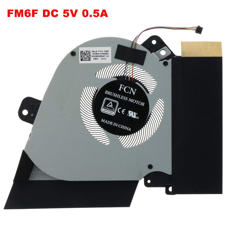  [AUSTRALIA] - Replacement CPU GPU Cooling Fan For Asus ROG Zephyrus GU502DU GA502IU GA502IV GA502D GA502DU GA502DU-BR7N6 GU505DU GX505D GX505DW GX505DV 5V 0.5A 13N1-8LA0C01 13NR0210AM901,13N1-8LM0111 13NR0210T01111