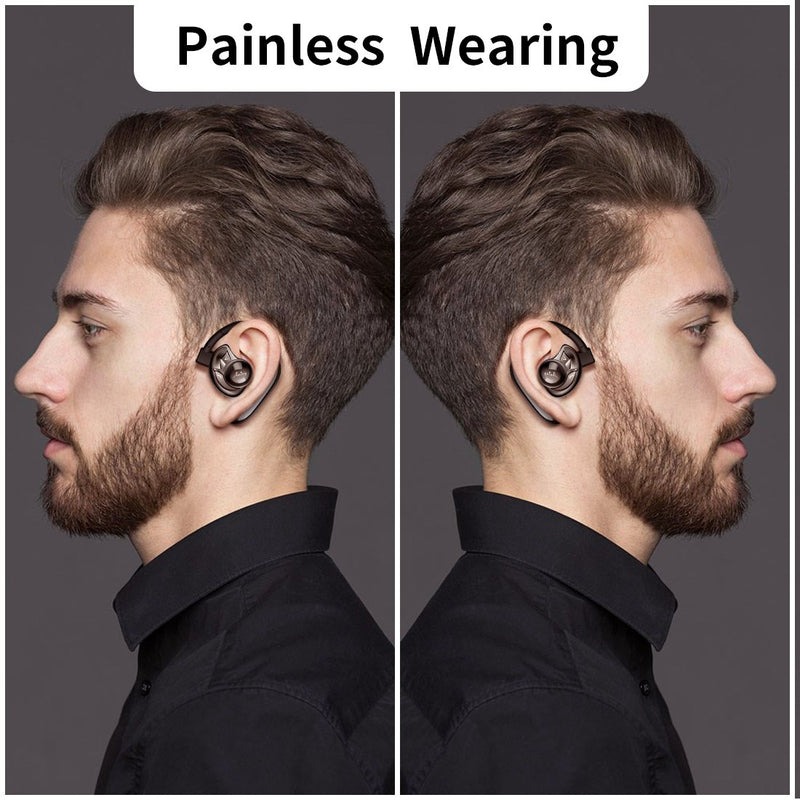  [AUSTRALIA] - AMINY Bluetooth Headset Wireless Bluetooth Earpiece-Compatible with Android/iPhone/Smartphones/Laptop-28 Hrs Playing Time V5.2 Bluetooth Earbuds Wireless Headphones with Noise Cancelling Mic