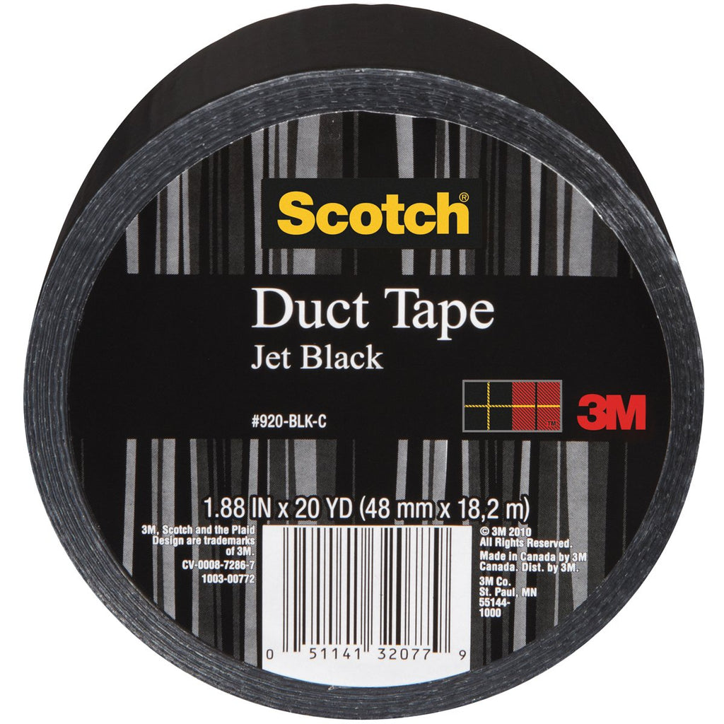  [AUSTRALIA] - Scotch Duct Tape , 1.88 in x 20 yd, Jet Black, 1 Roll (920-BLK-C) 20 yd x 1.88"