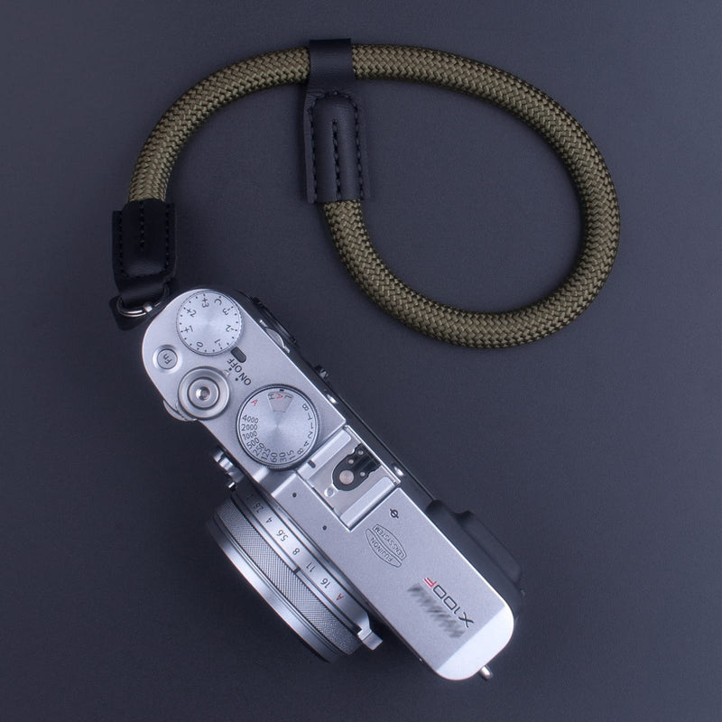  [AUSTRALIA] - VKO Camera Wrist Strap, Rope Camera Strap Wrist for DSLR SLR Mirrorless Cameras Hand Strap Black Green