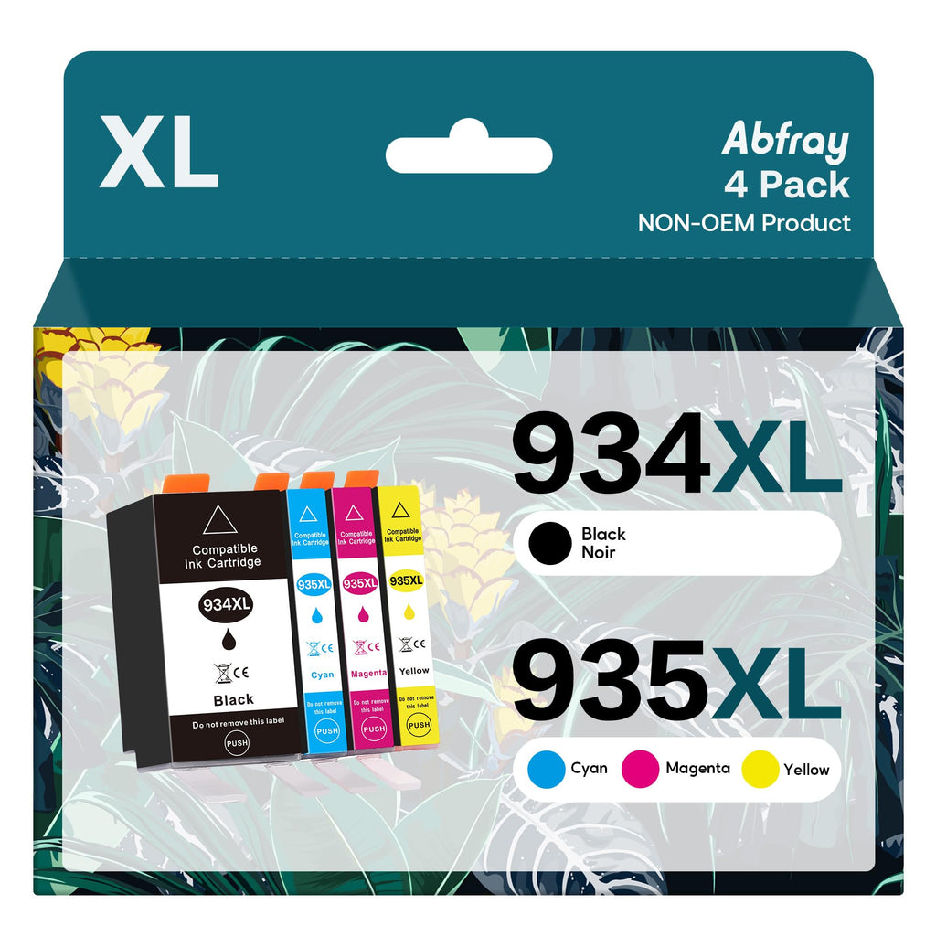  [AUSTRALIA] - 934 and 935 Ink Cartridges Combo Pack Compatible for HP 934XL 935XL Work with HP Officejet Pro 6830 6230 6835 6812 6815 6820 6220 6800 (1 Black,1 Cyan,1 Magenta, 1 Cyan) 4 Pack