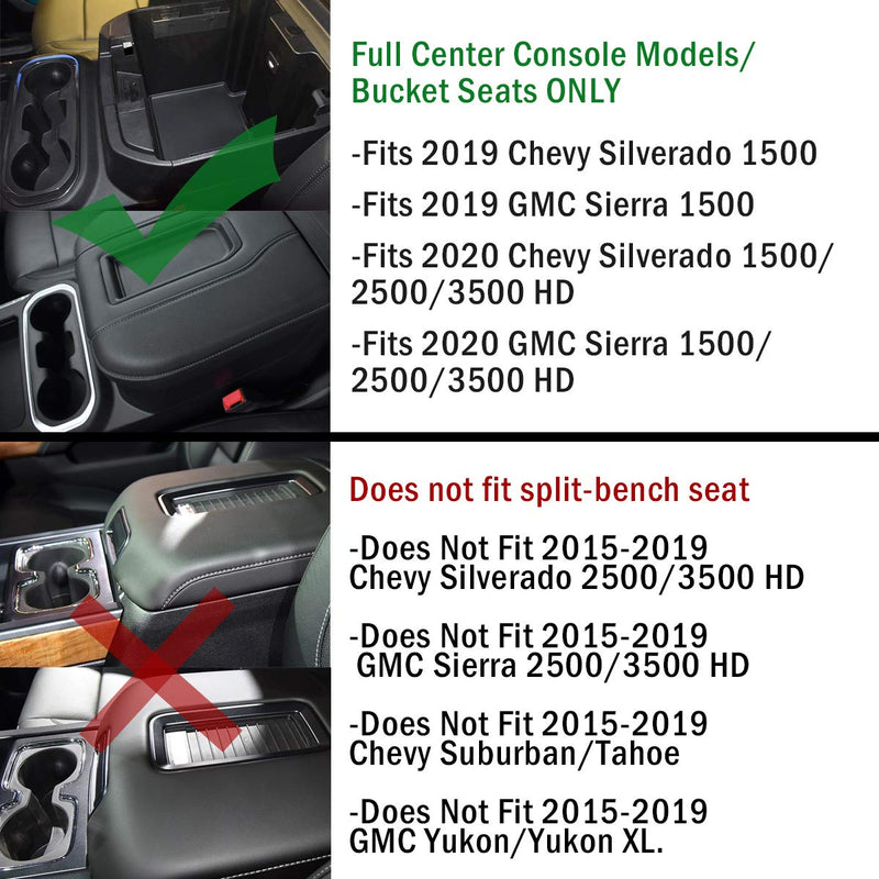  [AUSTRALIA] - JoyTutus Center Console Organizer Tray for 2019 Chevy Silverado 1500 / GMC Sierra 1500 and 2020 Chevy Silverado/GMC Sierra 1500/2500/3500HD Armrest Storage Box