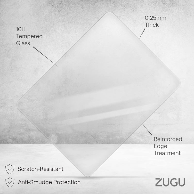  [AUSTRALIA] - Zugu Case Screen Protector for iPad 10.2 inch (7th/8th/9th Gen) - Tempered Glass Scratch-Resistant Film - Fingerprint & Smudge-Resistant Protector - Includes Biodegradable Installation Guide