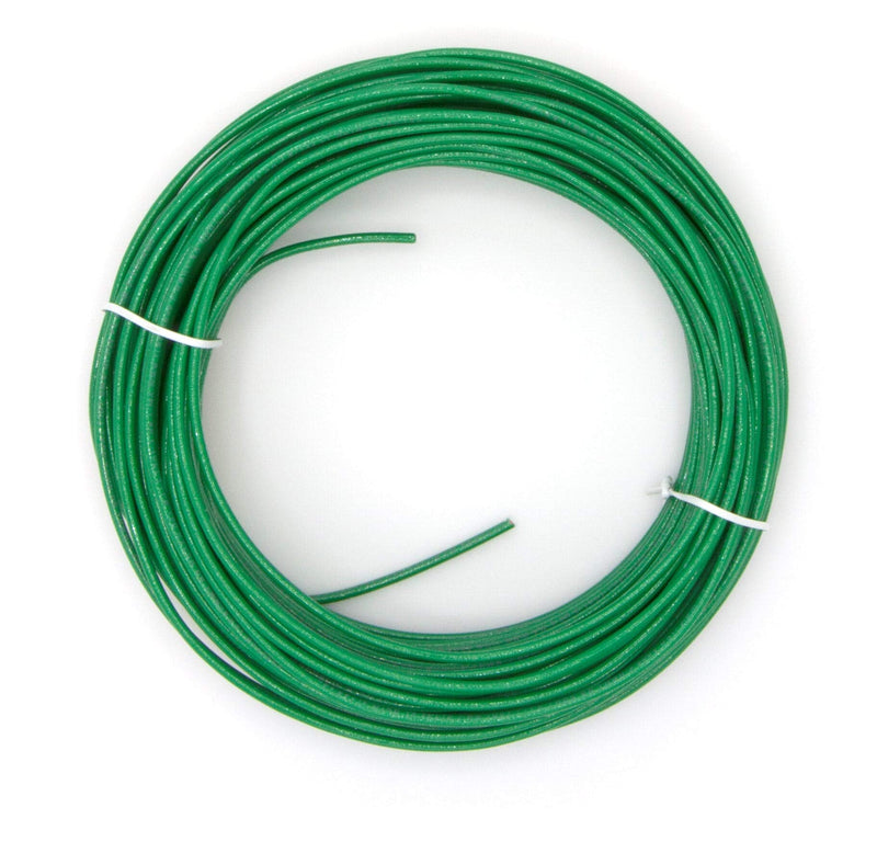  [AUSTRALIA] - 25 Feet (7.5 Meter) - Insulated Solid Copper THHN/THWN Wire - 10 AWG, Wire is Made in The USA, Residential, Commerical, Industrial, Grounding, Electrical Rated for 600 Volts - in Green 25 Feet (7.5 Meter)