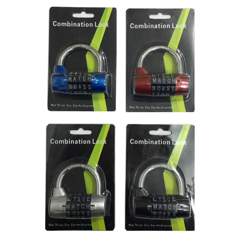  [AUSTRALIA] - WANLIAN 5-Dial Combination Padlock, Black 5 Letters Lock Code Lock Large Gym Cabinet Locker Room Prop Padlock Wordlock PL-004-BK 5-Dial Combination Padlock, Black