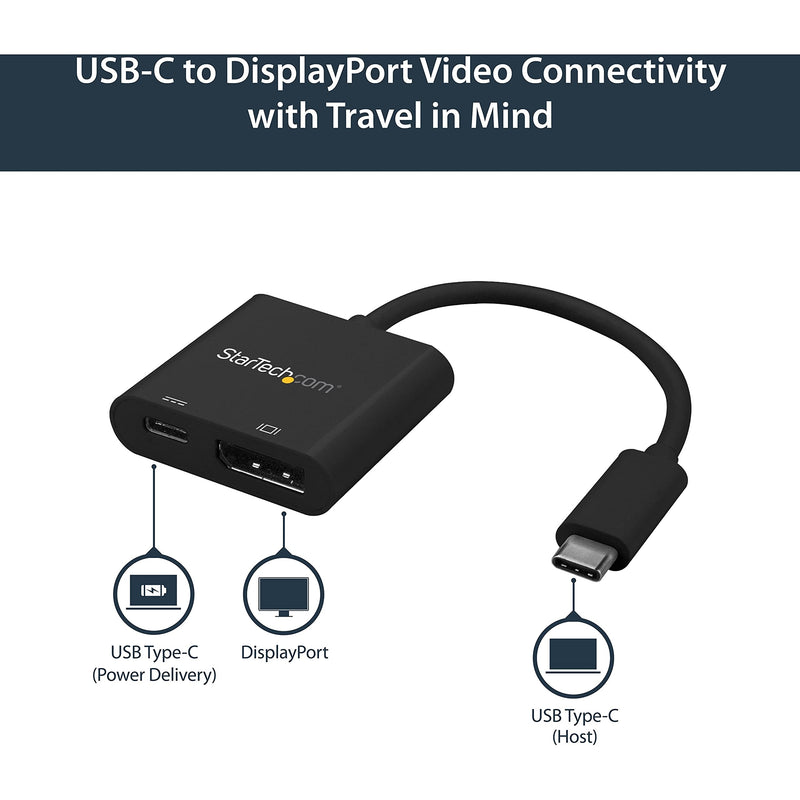  [AUSTRALIA] - USB C to DisplayPort Adapter - with Power Delivery (USB PD) - Power Pass Through Charging - 4K 60Hz - USB-C to DisplayPort