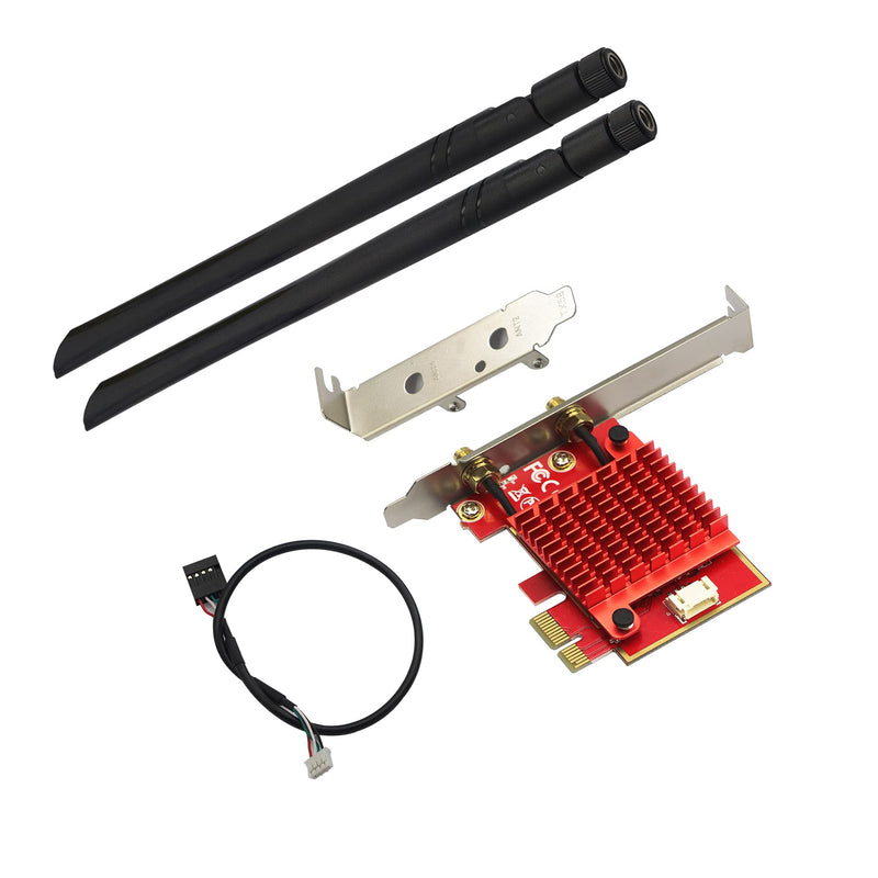  [AUSTRALIA] - PCIe WiFi Card,WiFi 6 Wireless Network Card AX200 Dual Band PCI-Express Card Adapter,2.4GHz/5GHz,Bluetooth 5.0 | MU-MIMO | Ultra-Low Latency PCI-E Card,Supports Windows 10 32/64 Bit System.