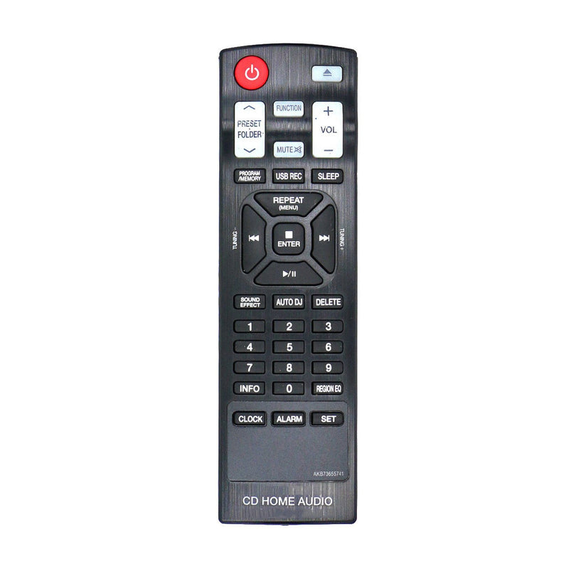 New AKB73655741 Replaced Remote Control fit for CM4350 CM4550 CMS4350F CMS4550F CMS4550W LG CD Home Audio Mini Hi-Fi System - LeoForward Australia