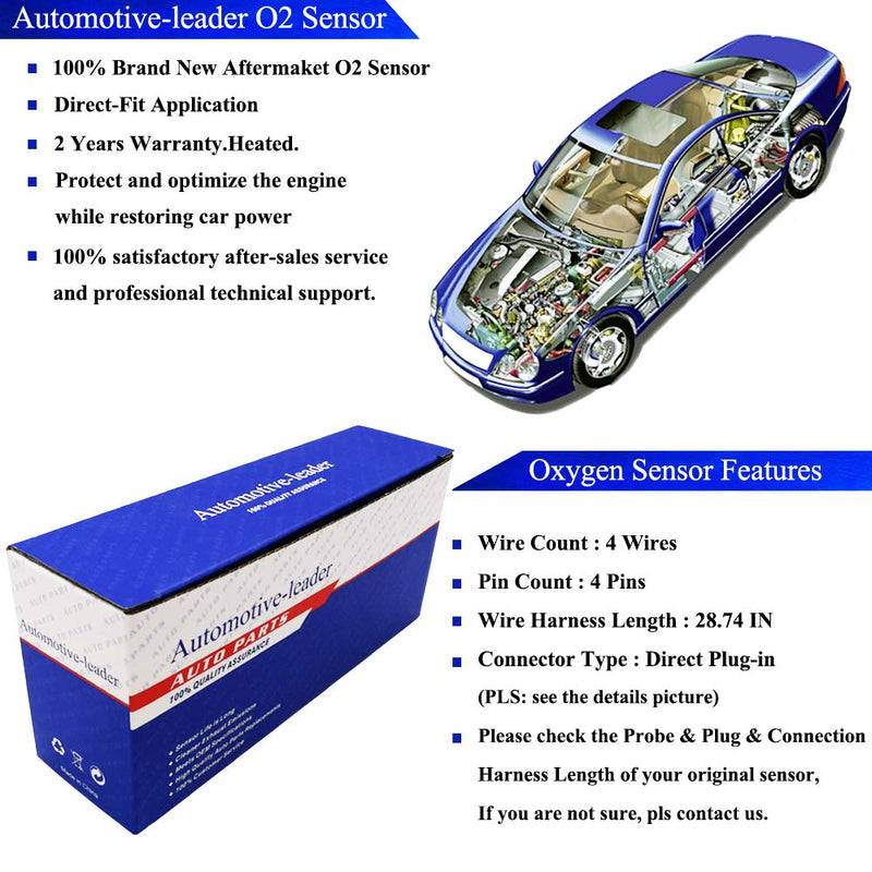 Automotive-leader 234-4137 Downstream Oxygen O2 Sensor Lambda Sensor for Lexus 1997-2001 ES300 3.0L-V6 LS400 4.0L-V8, Toyota 1997-2001 Camry 1999-2003 Solara 3.0L 2.2L 89465-06010 SU4784 - LeoForward Australia