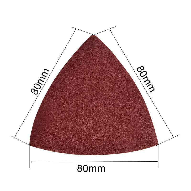  [AUSTRALIA] - uxcell Detail Sander Sandpaper, Triangular Sanding Paper, Hook and Loop Sanding Pads, Triangle Oscillating Multi Tool, 180 Grits 15pcs