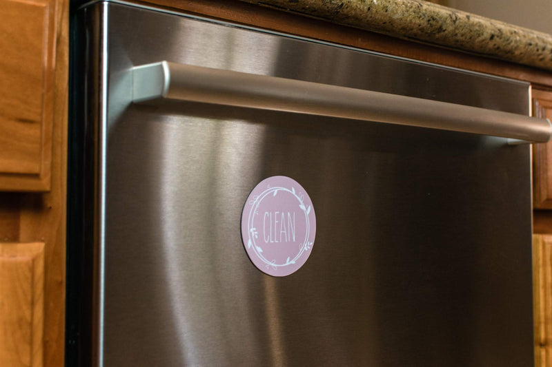  [AUSTRALIA] - BabyPop! Dishwasher Magnet Clean Dirty Sign, TRENDY universal double sided kitchen dish washer refrigerator magnet, BONUS magnetic plate for kitchen organization and storage by BabyPop! (Rose Gold) B) Rose Gold