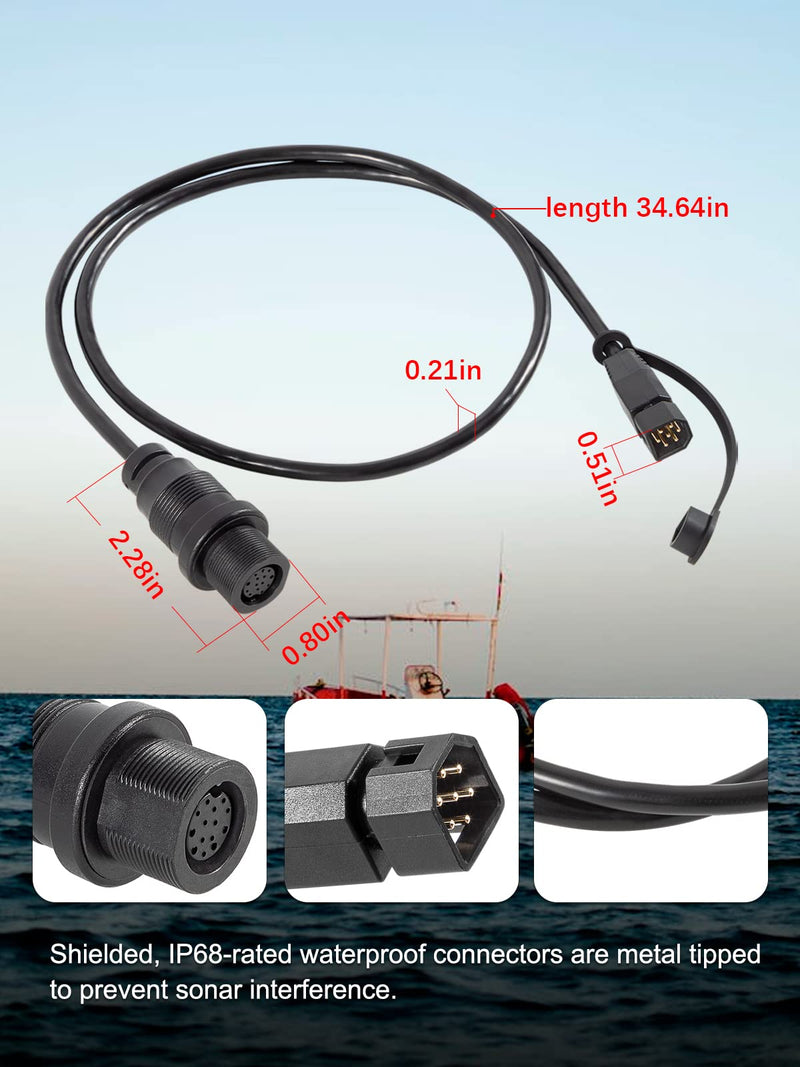  [AUSTRALIA] - MKR-MDI-2 HB Helix-7 Adapter Cable for Hummingbird Helix 7 G3 or G3N G4, and G4N Fish Finder #1852086