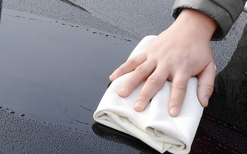  [AUSTRALIA] - Autocare Natural Chamois Vehicle Cleaning Accessories,Leather Chamois Cloth Natural Shammy Drying Towel Dryer for Car Wash Care,Super Absorbent,2 Available Sizes(18x30inch&24x35inch,2 Pack)
