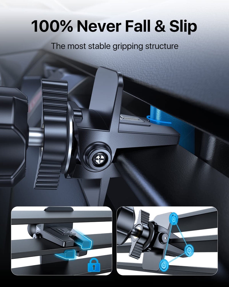  [AUSTRALIA] - andobil Car Phone Holder Mount [2023 Upgraded] Smartphone Air Vent Holder Easy Clamp Hands-Free Compatible with iPhone 11 12 13 14 Pro Max 6 7 8 X XR XS SE Samsung Galaxy S23 Ultra S22 S21 Note 20