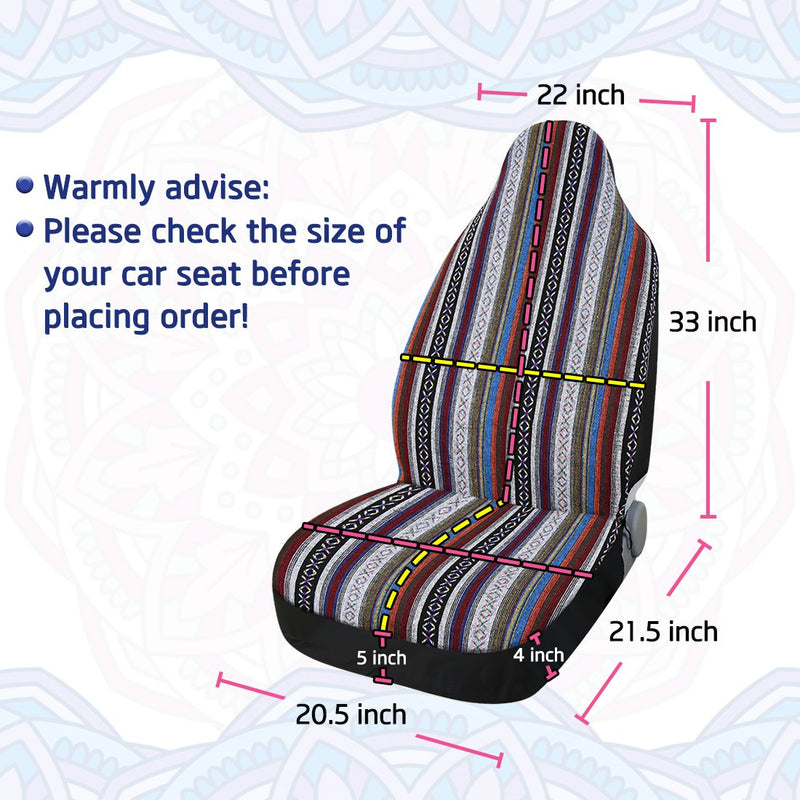  [AUSTRALIA] - uxcell Ethnic Style Bucket Seat Cover for Car Auto Automotive