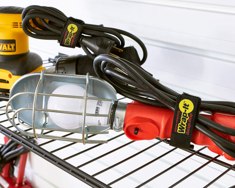  [AUSTRALIA] - Super-Stretch Wrap-It Storage Straps, 9" (10 Pack) - Elastic Hook and Loop Cinch Straps - Extension Cord Organizer, Hose Strap, Cable Straps, Tool Strap, Cord Wrap, Cord Keeper and Cable Storage 9" (10 Pack) Black