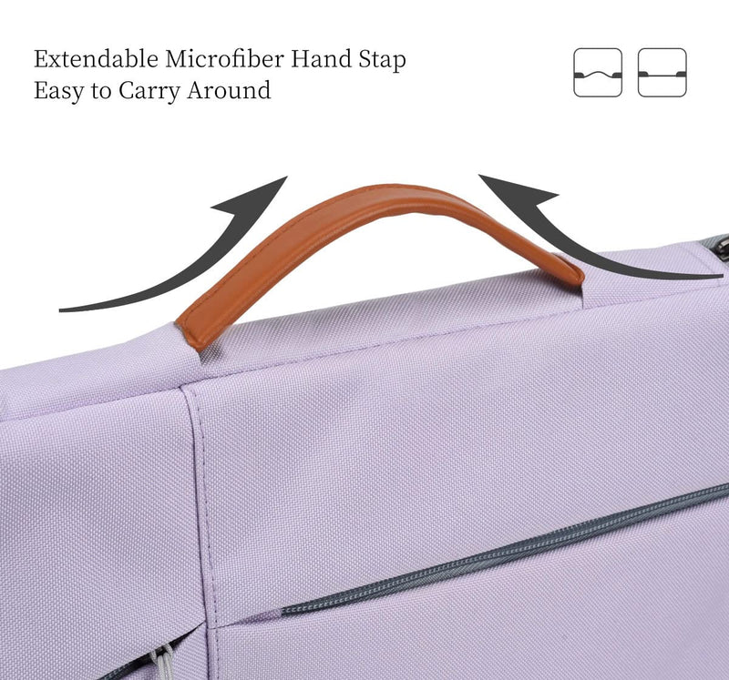  [AUSTRALIA] - 17.3 Inch Laptop Sleeve Briefcase Women Ladies Bag Carrying Case for HP Envy 17/Pavilion 17/OMEN 17.3, Dell G3 G7 17.3/Dell Inspiron 17, Acer Aspire 17, Lenovo ASUS ROG MSI GS75 GF75 17.3 Case, Purple 17-17.3 Inch