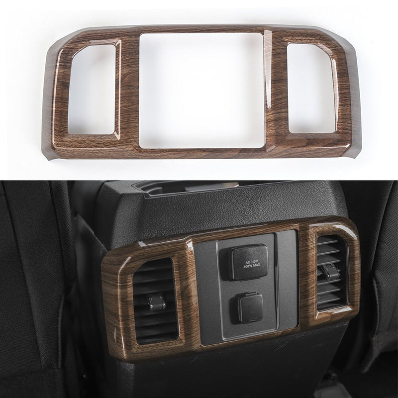  [AUSTRALIA] - Voodonala Wood Grain Rear Air Condition Outlet Vent Covers Trim for Ford F150 2016 2017