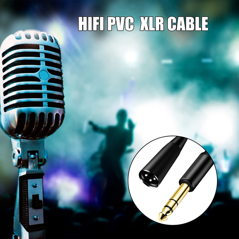  [AUSTRALIA] - 1/4 Inch TRS to XLR Cable 10Ft,BELIPRO 6.35mm Male to XLR Male Balanced Cable,for Microphone, Audio Mixer, Speaker, Studio and More