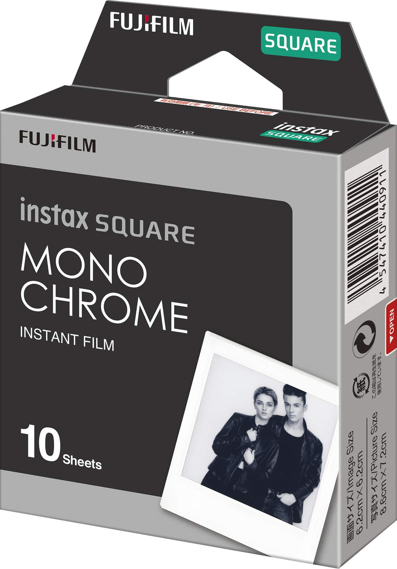 Fujifilm Instax Square Monochrome Film - 10 Exposures (16671332) - LeoForward Australia