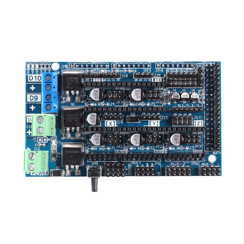  [AUSTRALIA] - AOICRIE Ramps 1.6 Plus Expansion Control Panel with Heatsink Upgraded Ramps 1.4 3D Motherboard Support A4988 DRV8825 TMC2130 Driver Reprap Mendel for 3D Printer Board Parts