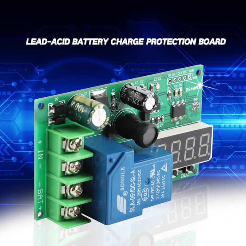  [AUSTRALIA] - 12V 24V 48V charger board, lead acid lithium battery overcharge protection board charging control module with LED display