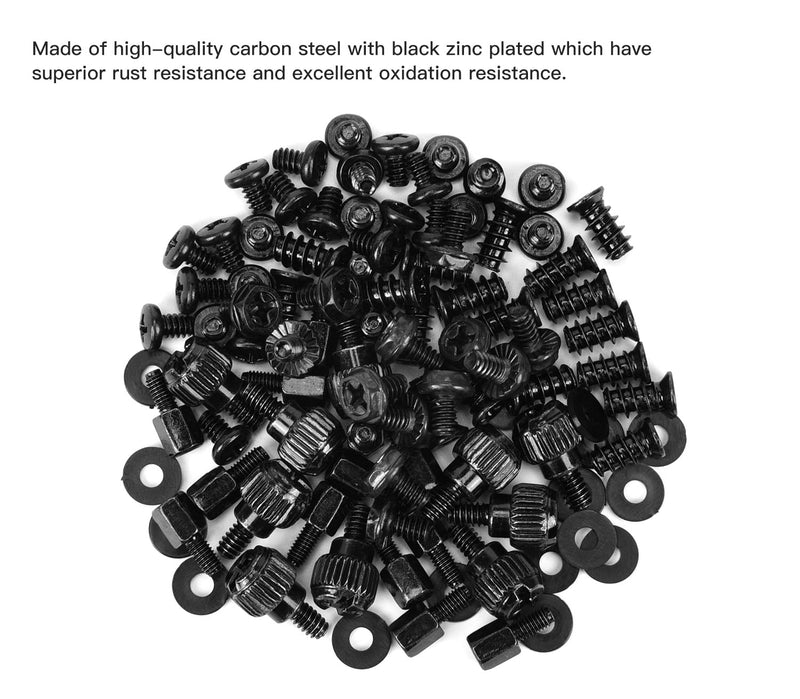  [AUSTRALIA] - 400PCS Motherboard Standoffs Computer Screws Assortment Kit for Motherboard PC Fan HDD Power Supply SSD Hard Drive Graphics PC Case, Motherboard Mounting Screws for DIY PC Building and Repair 400PCS