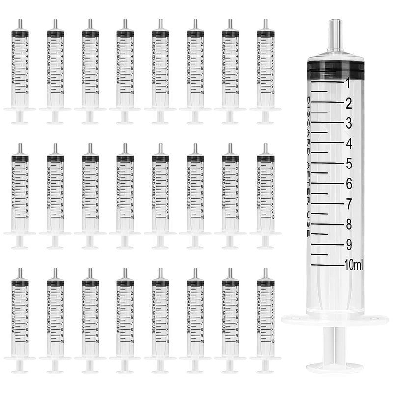  [AUSTRALIA] - 40 Pack 10ml/cc Plastic Syringe Individually Sealed with Measurement for Scientific Labs, Measuring Liquids, Feeding Pets, Refilling, Oil or Glue Applicator 10ml-40pack