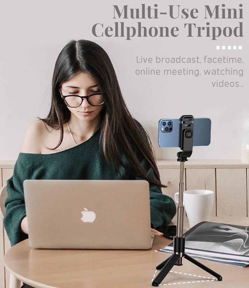  [AUSTRALIA] - 【𝐖𝐢𝐭𝐡 𝟐 𝐑𝐞𝐦𝐨𝐭𝐞𝐬】 Upgraded 32" Selfie Stick Tripod, Bluetooth Selfie Stick, Portable Selfie Tripod Stand, Tripod for iPhone 14 13 12 11 Pro Max XS XR X SE 8 7 Samsung Android