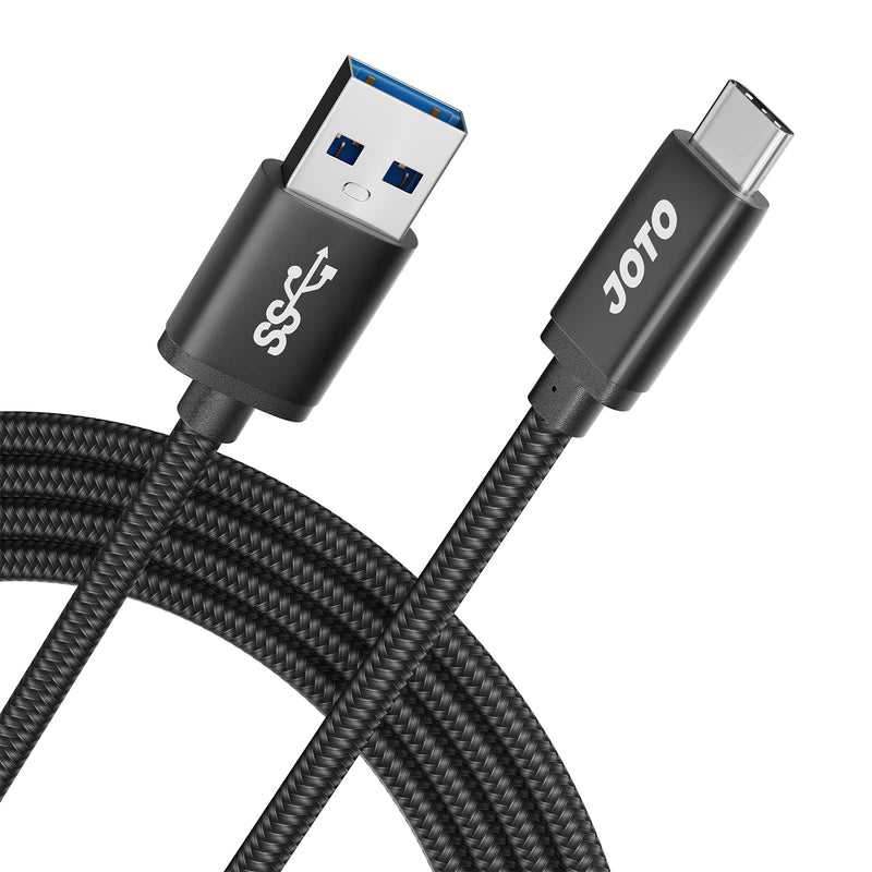  [AUSTRALIA] - JOTO Type C Cable Extra Long 10ft, USB-C 3.1 Type-C to USB 3.0 Type A Charging Data Cable Heavy Duty Nylon Braided for iPad Pro 12.9/11 Galaxy Ultra S20+ S10 S9 Note 10 9 Tab S4 Nintendo Switch -Black