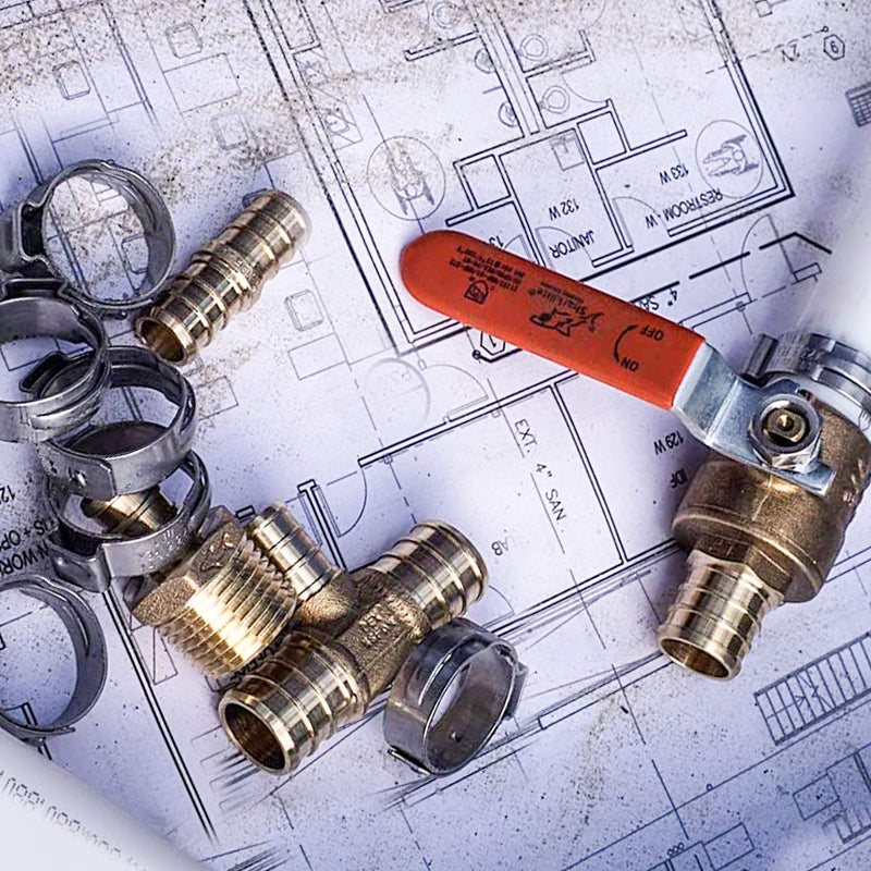  [AUSTRALIA] - CVS 50 PCS 3/4 Inch PEX Cinch Clamp Rings, Stainless Steel Pex Fittings Crimp Rings Pinch Clamps for PEX Tubing Pipe Fitting Connections (3/4 Inch)