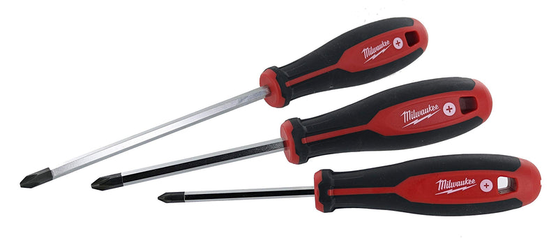  [AUSTRALIA] - Milwaukee 48-22-2706 6Piece Phillips and Slotted Head Screwdriv Ing Set W/Magnetic Tips and Trilobe Handles