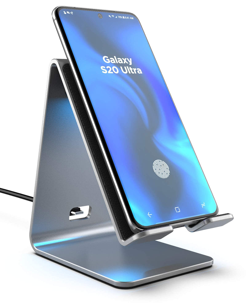  [AUSTRALIA] - Premium Aluminum Wireless Charger for iPhone and Samsung Models - Fast Charging Power Stand (Galaxy S10/S20/S21 Ultra/Note/iPhone X,Xr,Xs/11/12/13 Pro Max) Wall Adapter Included