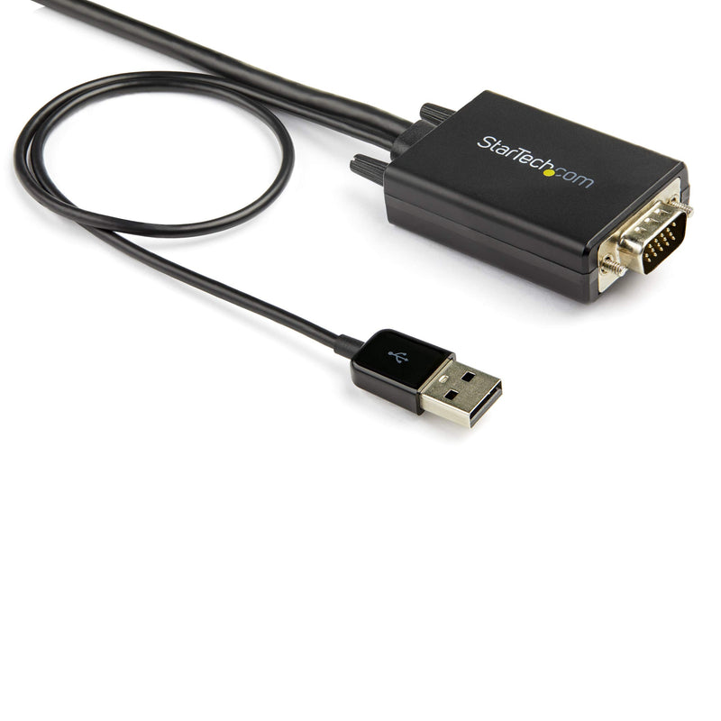  [AUSTRALIA] - StarTech.com 2m VGA to HDMI Converter Cable with USB Audio Support & Power - Analog to Digital Video Adapter Cable to connect a VGA PC to HDMI Display - 1080p Male to Male Monitor Cable (VGA2HDMM2M)