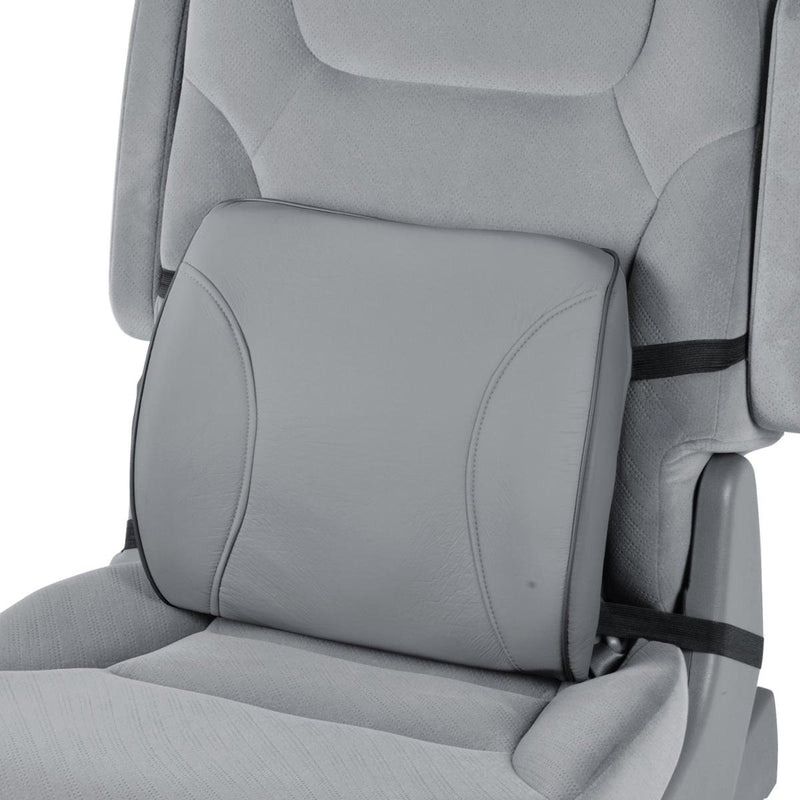  [AUSTRALIA] - BDK BS-300-GR Gray Durable Foam Lumbar Support 3D Balanced Firmness Cushion-Lower Back Pain Relief-Best for Office Chair, Car Seat, Recliner