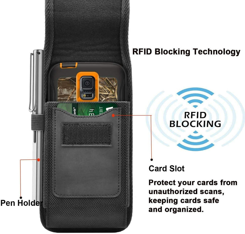  [AUSTRALIA] - Caseswill Phone Holster for Samsung Galaxy Z Fold5 Fold4 Fold3 S23 S22 S21 S20 FE Note20 Ultra A04 A04E A04S A14 A24 A34 A54 A03S A13 A23 A33 A53 A73 5G XCover 6 Pro Case Nylon Pouch Belt Clip Holster