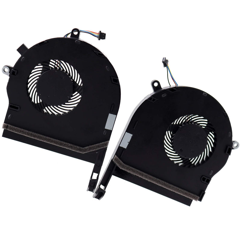  [AUSTRALIA] - Deal4GO CPU Cooling Fan FKPC DFS501105PR0T w/GPU Fan FKPD DFS531005PL0T for ASUS TUF Gaming Laptop FX504 FX80 ZX80 FX504G FX504GD FX80G FX80GE ZX80G CPU w/ GPU Cooling FAN set