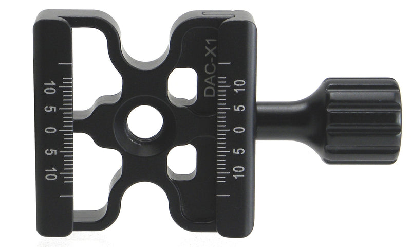  [AUSTRALIA] - Desmond DAC-X1 50mm QR Lightweight Skeleton Clamp 3/8" w 1/4" Adapter Arca Compatible for Tripod Head