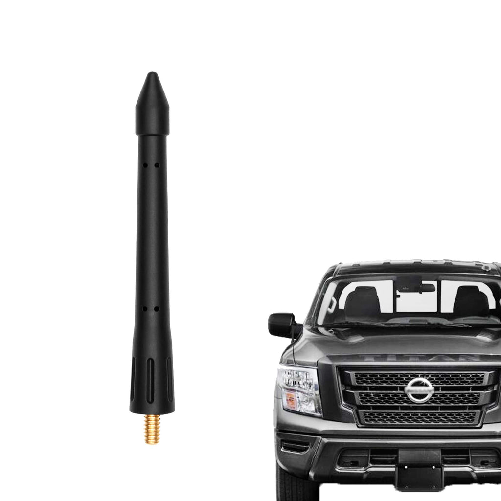  [AUSTRALIA] - KSaAuto 4.5 Inch Sleek Antenna fits for Nissan Titan 2003-2021 | Internal Copper Coil Designed for Optimized FM/AM Reception | Flexible Rubber Car Wash Proof Replacement Antenna Mast N issan