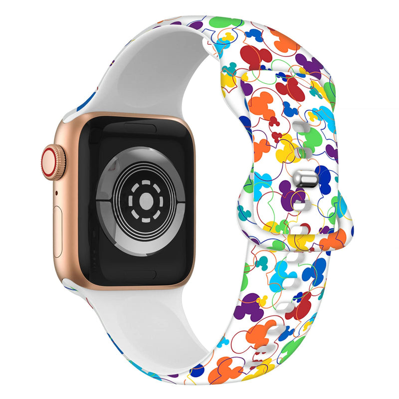  [AUSTRALIA] - Cartoon Band for Apple Watch 38mm/40mm/41mm/42mm/44mm/45mm, Bands for Apple Watch Series 8 7 6 5 4 3 2 SE, Silicone iWatch Band for Kids Women Men Style 3 38/40/41mm