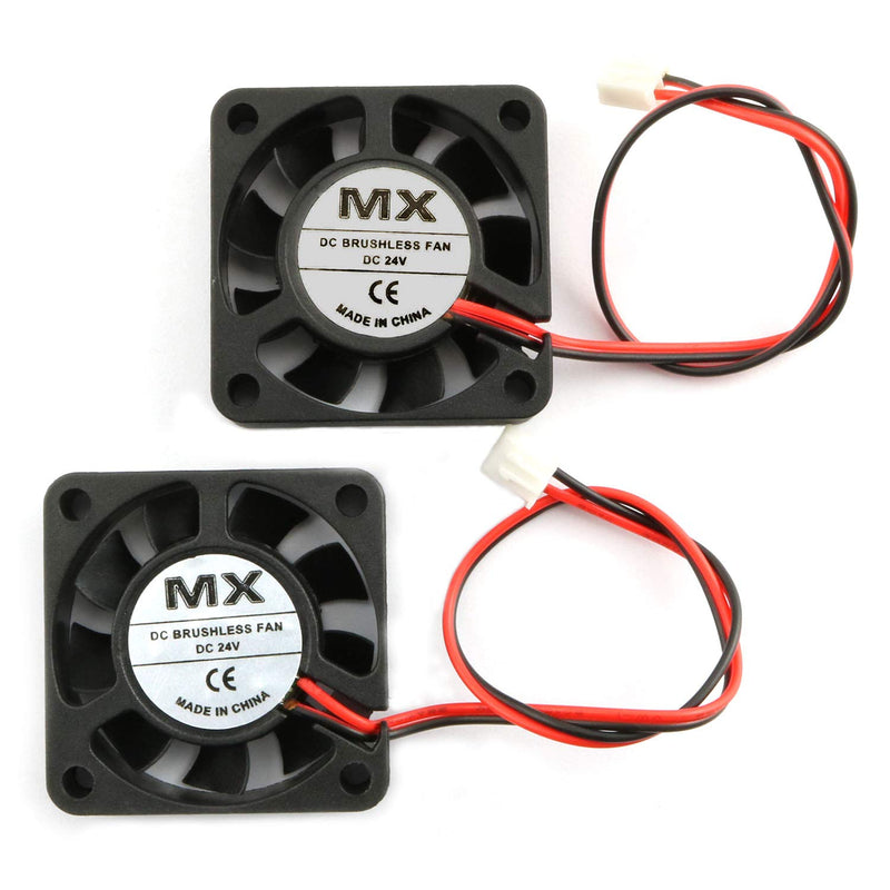  [AUSTRALIA] - Ruiling 2PCS 4010 24V 3D Printer Turbine Fan 40 * 40 * 10mm DC Brushless Quiet Cooling Turbo Fan 2 Pin with 7.9In Dupont Wire