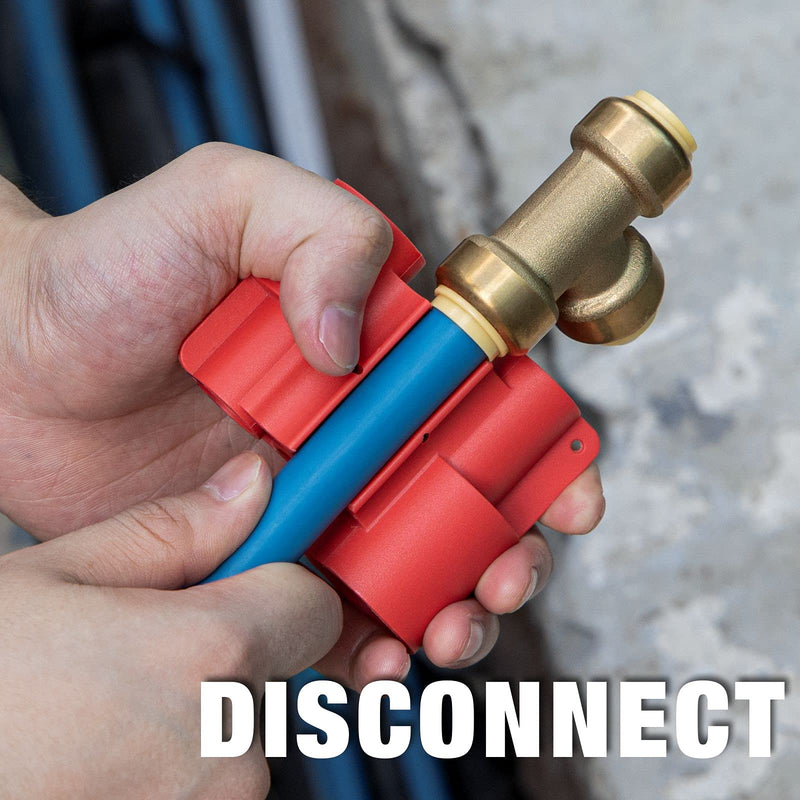  [AUSTRALIA] - iCrimp Push-fit Fitting Deburr, Depth Gage and Disconnect Tool for PushFit Fittings, Push-To-Connect system, Multi-size combination 1/4 In.-1 in.