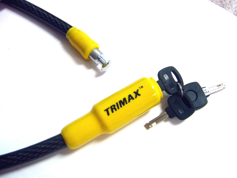  [AUSTRALIA] - Trimax Trimaflex Integrated Keyed Cable Lock 32" L X 15Mm TQ1532, Card Packaging
