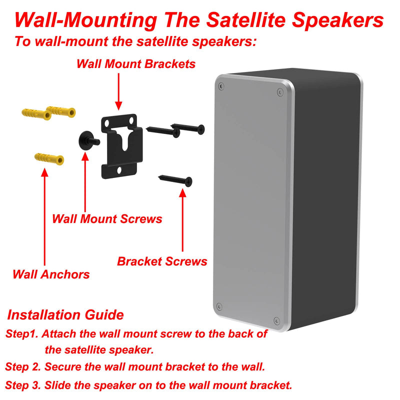  [AUSTRALIA] - Pbxifge Sound Bar Wall Mount Brackets for Vizio Soundbar Wall Mounted Holders S3820W-C0 SB3851-C0 SB4051-D5 S5430W-C2 SB3651-E6 S2920W-C0 Mounting Bracket Kit with Screws
